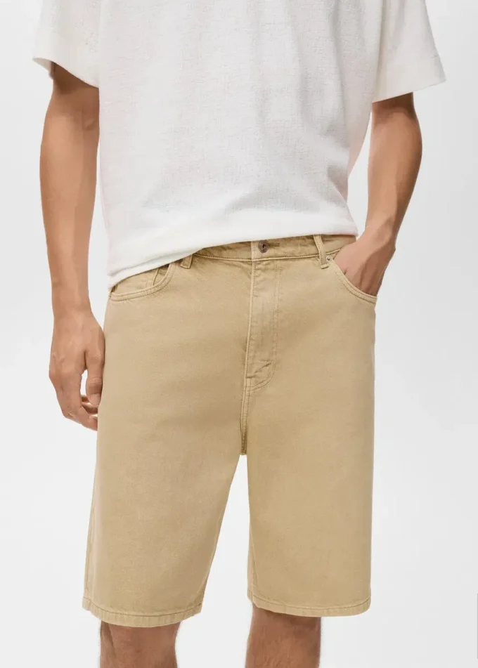Locker sitzende Bermudashorts im Denim-Stil Locker sitzende Bermudashorts im Denim-Stil