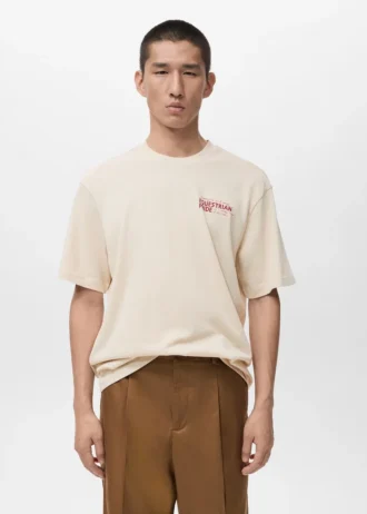 Lockere Passform, bedrucktes T-Shirt