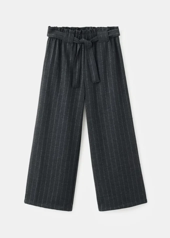 Lurex-gestreifte Hose Lurex-gestreifte Hose