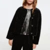 Lurex-Jacke mit Knöpfen Lurex-Jacke mit Knöpfen