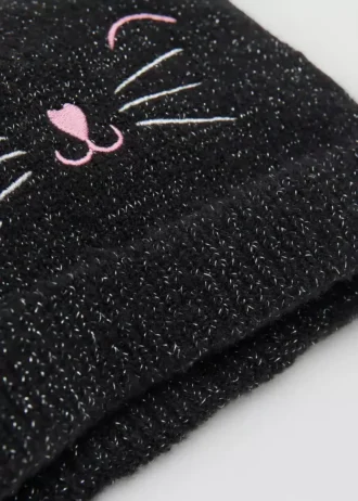 Lurex-Kitty-Mütze