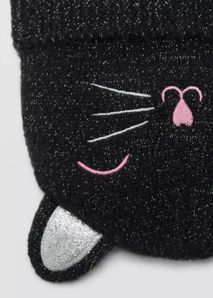 Lurex-Kitty-Mütze