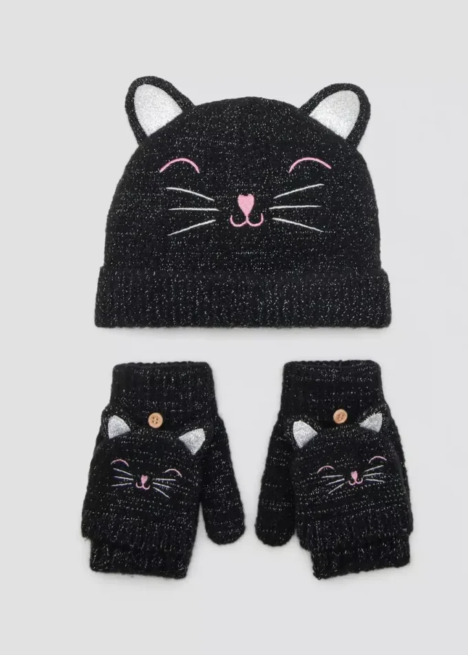 Lurex-Kitty-Mütze