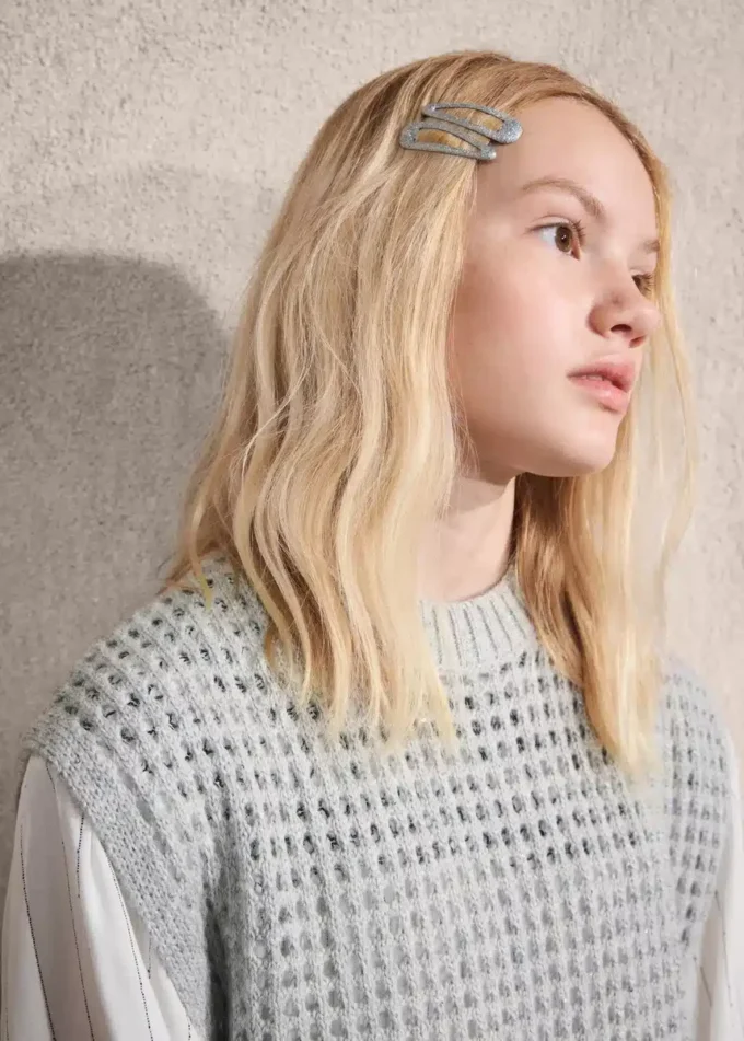 Lurex-Paillettenweste