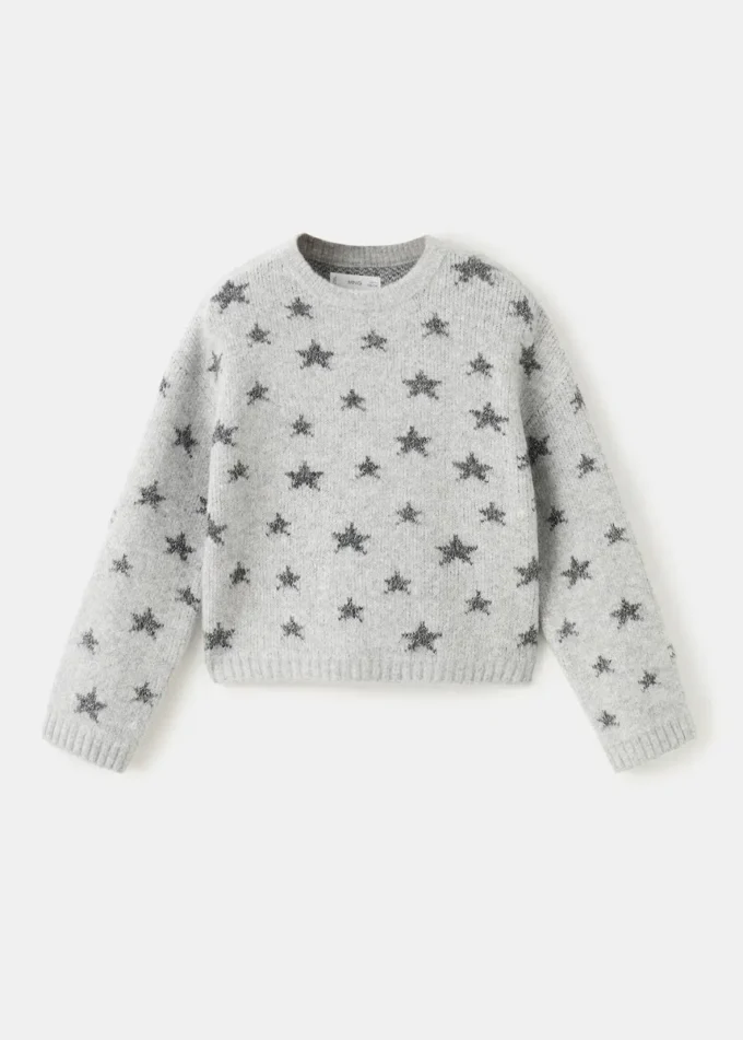 Lurex-Stern-Pullover