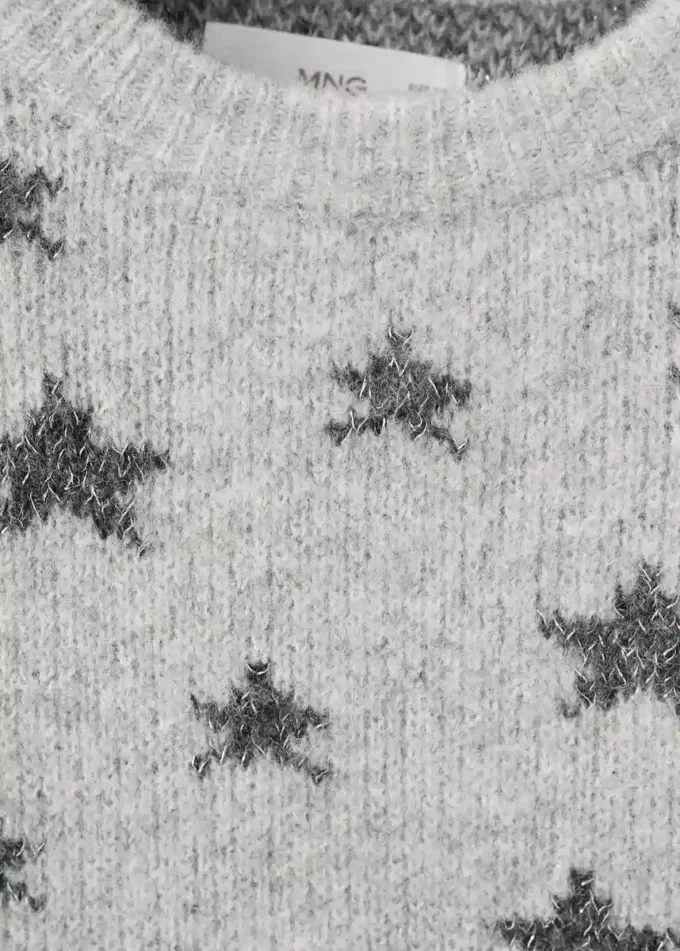 Lurex-Stern-Pullover