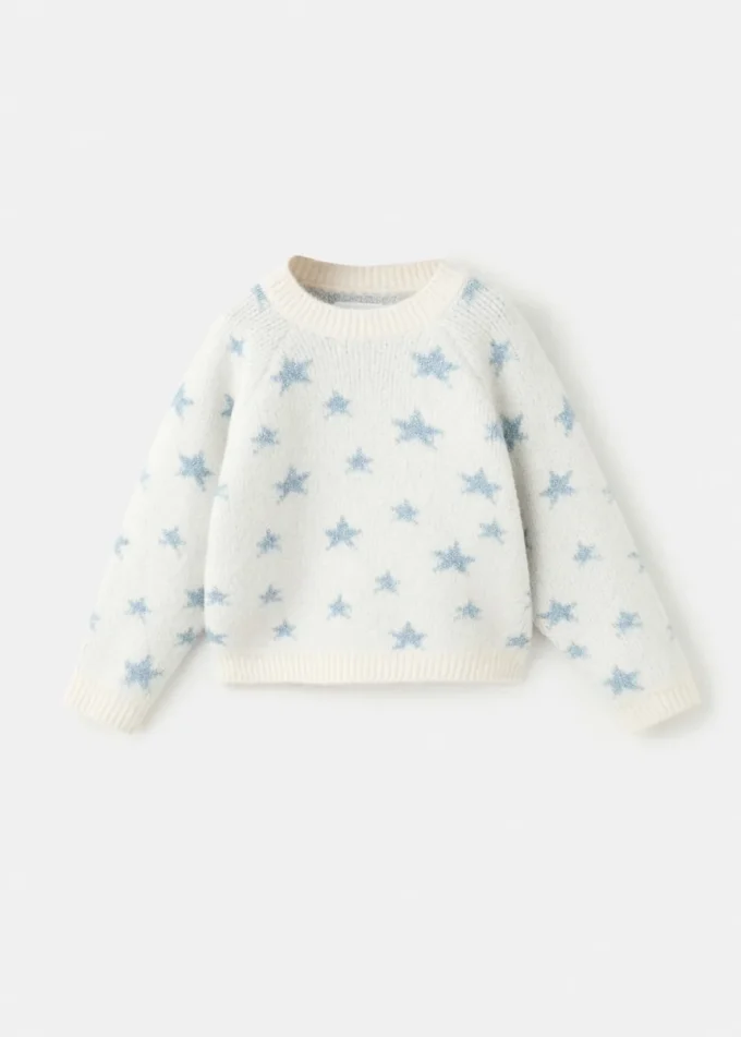 Lurex-Stern-Pullover