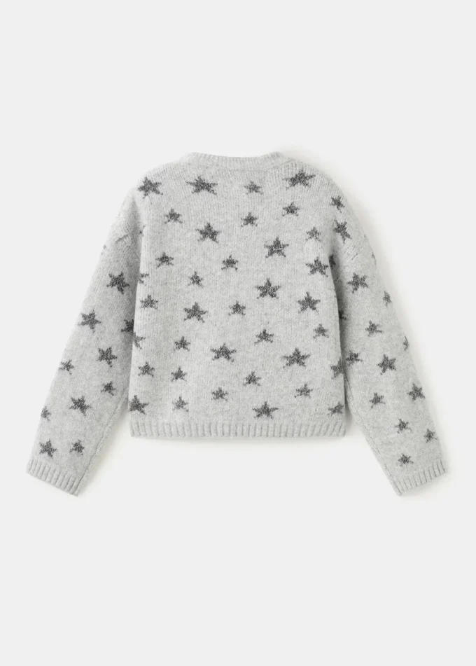Lurex-Stern-Pullover