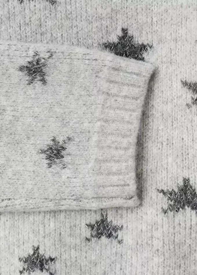 Lurex-Stern-Pullover