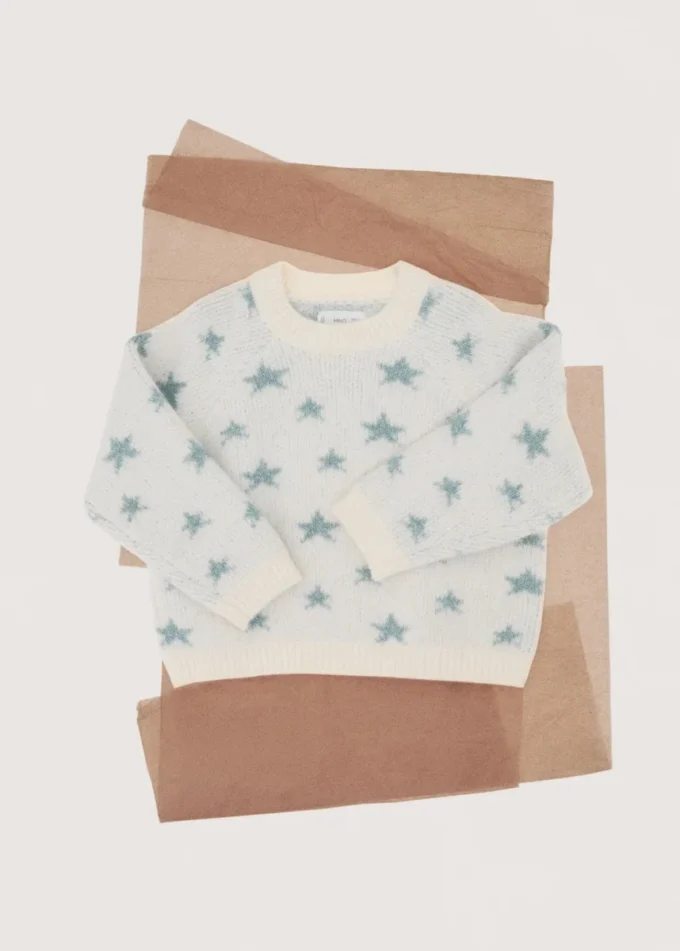 Lurex-Stern-Pullover