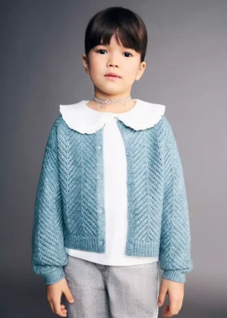 Lurex-Strickjacke