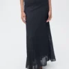 Lurex-Strickrock mit Falten Lurex-Strickrock mit Falten