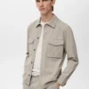 Lyocell-Baumwolljacke mit Taschen