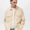 Lyocell-Baumwolljacke mit Taschen