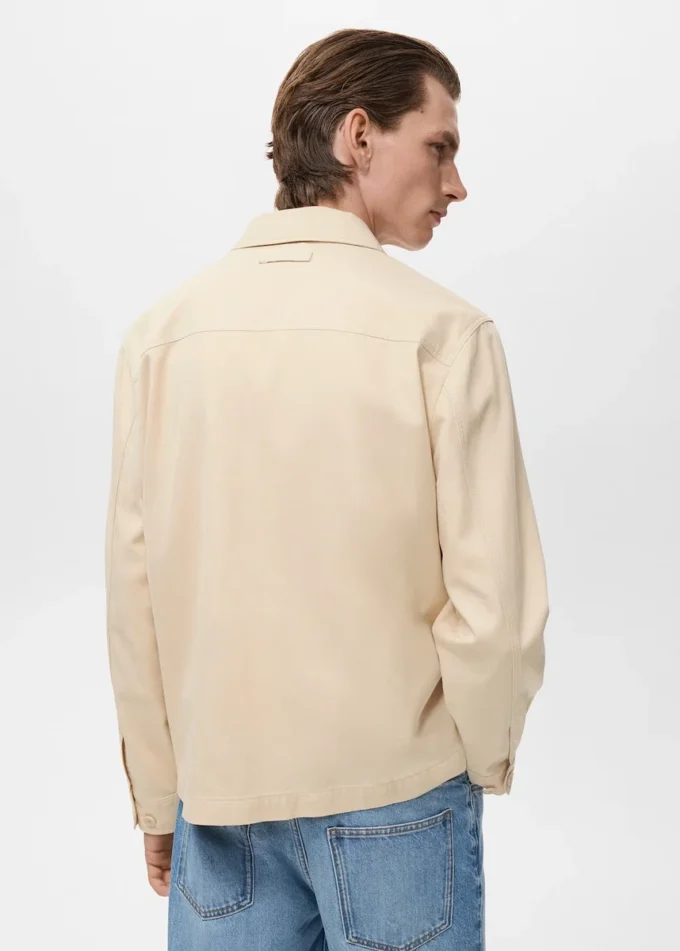 Lyocell-Baumwolljacke mit Taschen