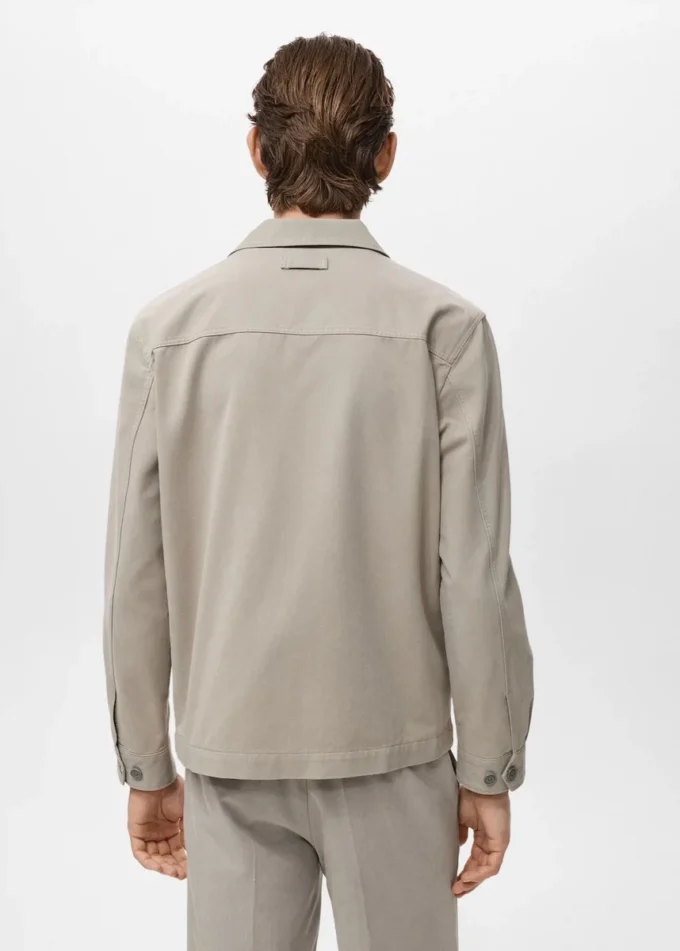 Lyocell-Baumwolljacke mit Taschen