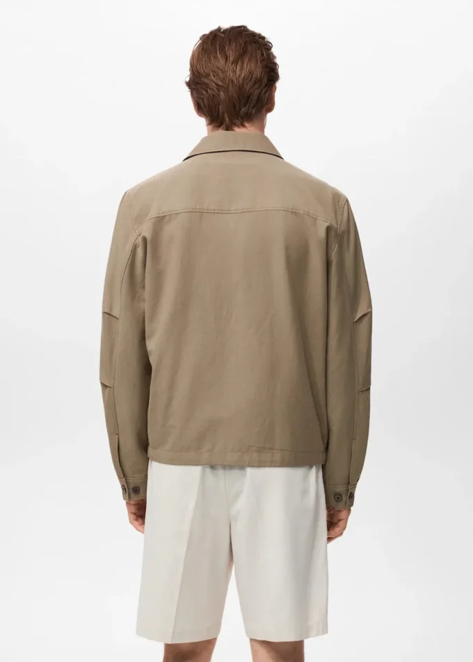 Lyocell-Jacke mit Taschen Lyocell-Jacke mit Taschen