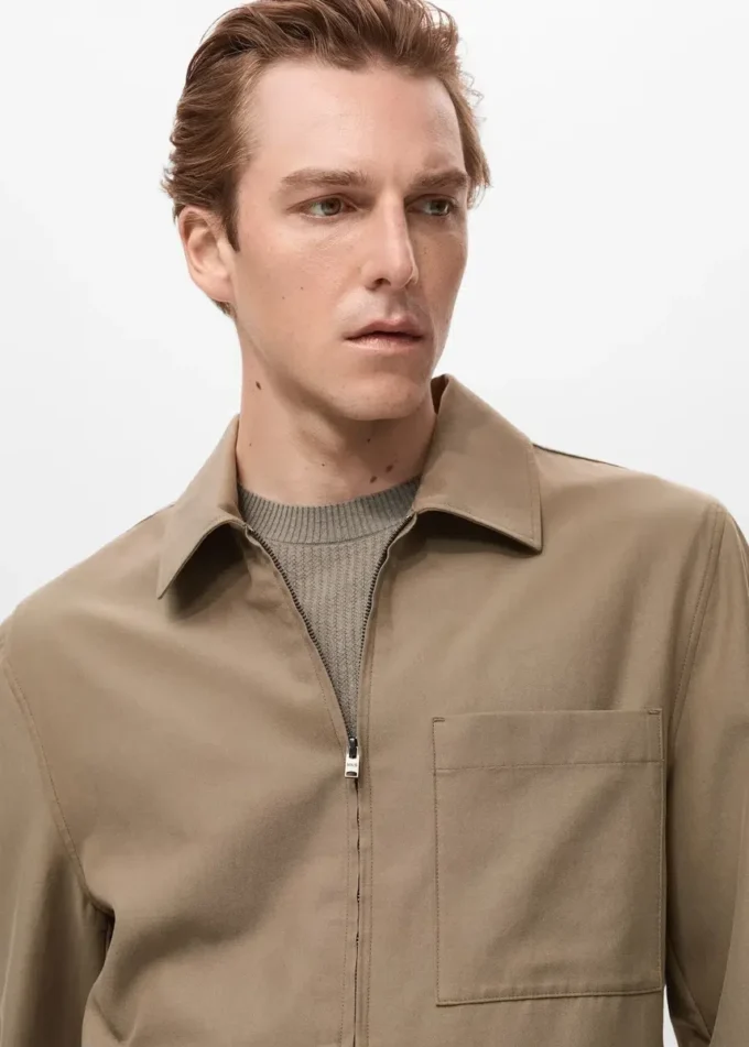 Lyocell-Jacke mit Taschen Lyocell-Jacke mit Taschen