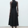 Lyocell-Kleid mit Gürtel Lyocell-Kleid mit Gürtel