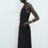 Lyocell-Kleid mit Gürtel Lyocell-Kleid mit Gürtel
