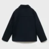 Mantel aus Wollstoff