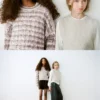 Marmorierter Strickpullover