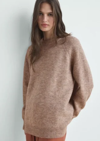 Marmorierter Strickpullover