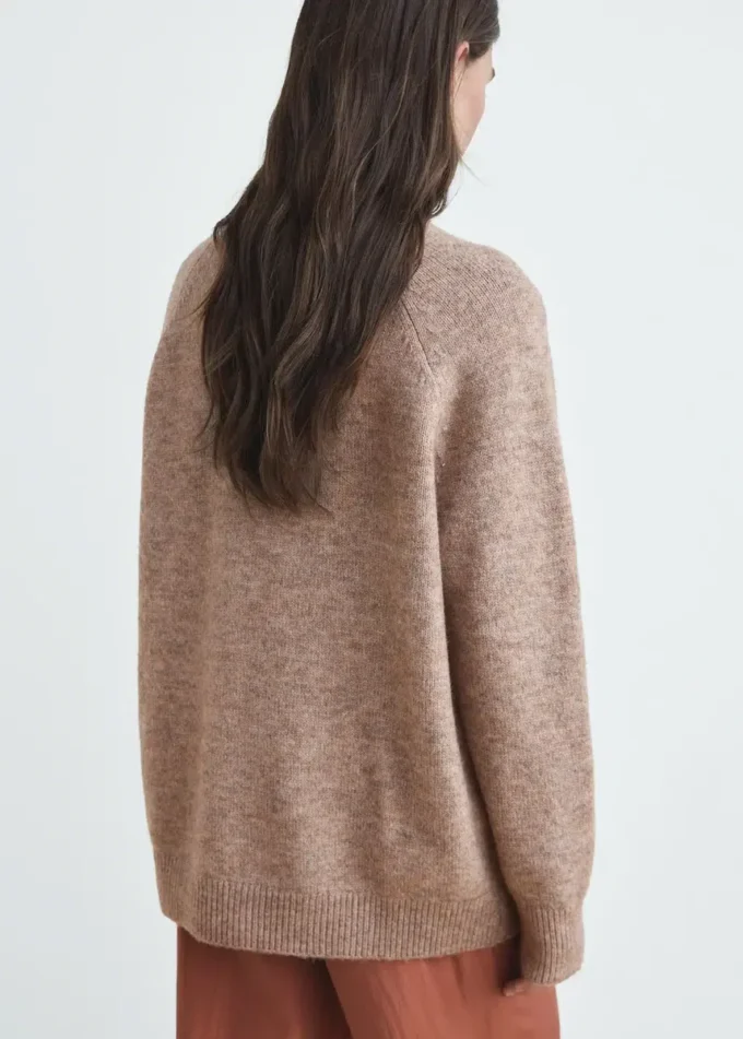 Marmorierter Strickpullover