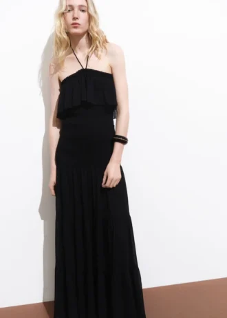 Maxikleid mit Rüschen