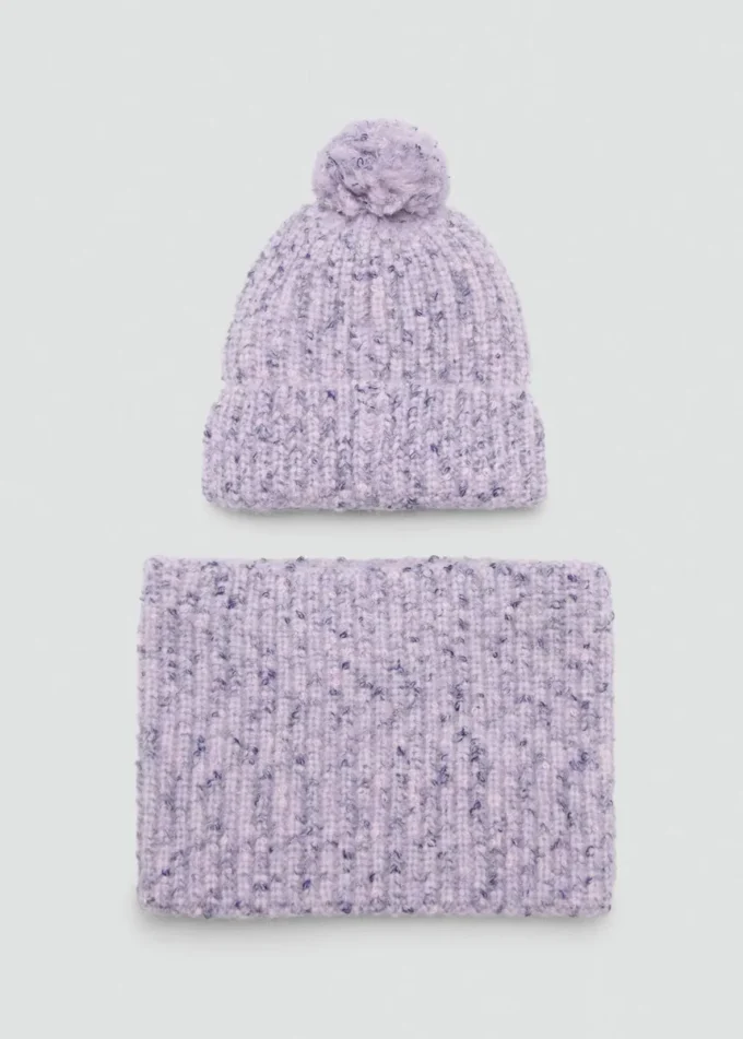 Gesprenkelter Strickschal Gesprenkelter Strickschal