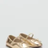 Metallic-Ballerinas mit Schleife Metallic-Ballerinas mit Schleife