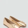 Metallic-Ballerinas mit Schleife Metallic-Ballerinas mit Schleife