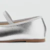 Metallic-Ballerinas mit Schleife Metallic-Ballerinas mit Schleife