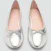 Metallic-Ballerinas mit Schleife Metallic-Ballerinas mit Schleife