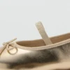 Metallic-Ballerinas mit Schleife Metallic-Ballerinas mit Schleife