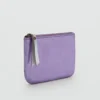 Metallic-Lederhandtasche