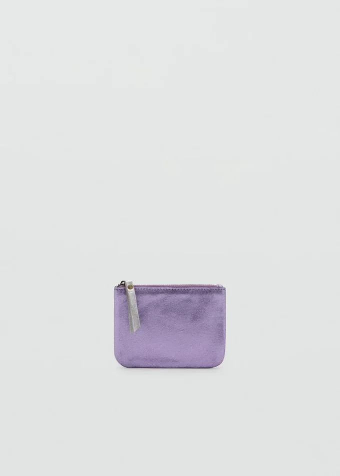 Metallic-Lederhandtasche