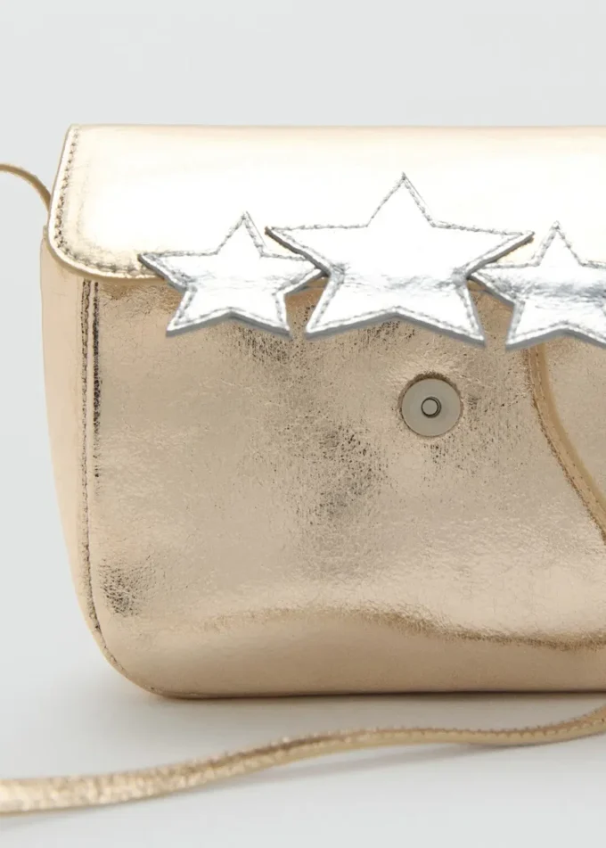 Metallic-Tasche mit Stern