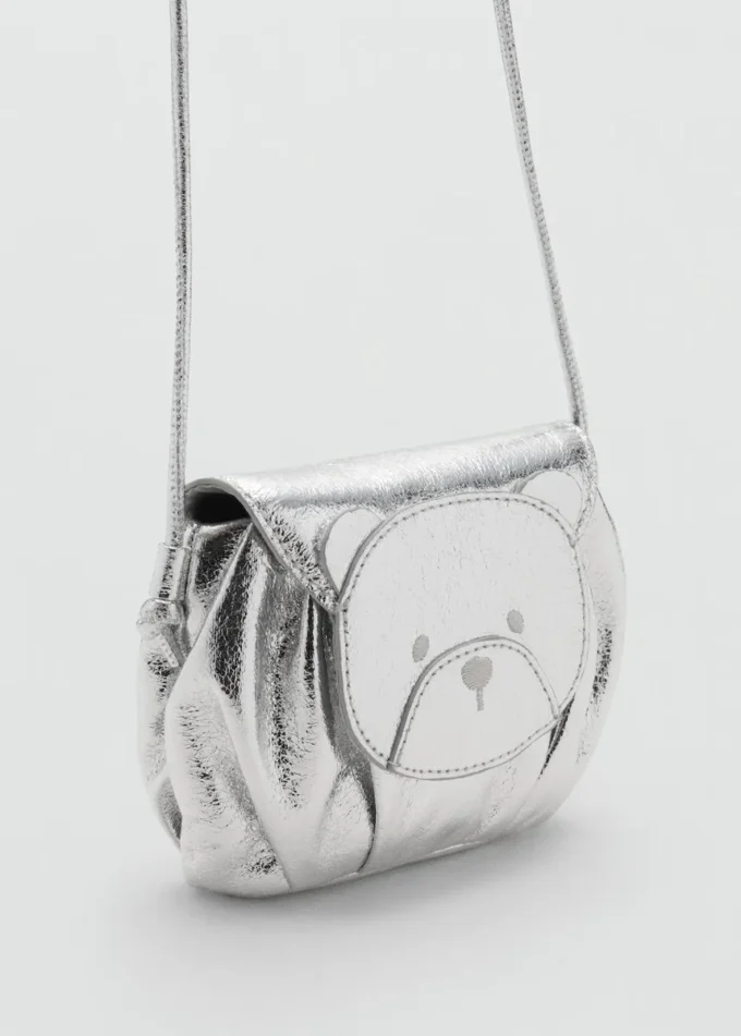 Metallic-Teddybär-Tasche