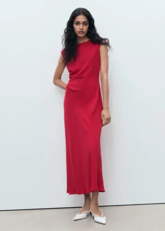 Midi-Kleid mit Rüschen