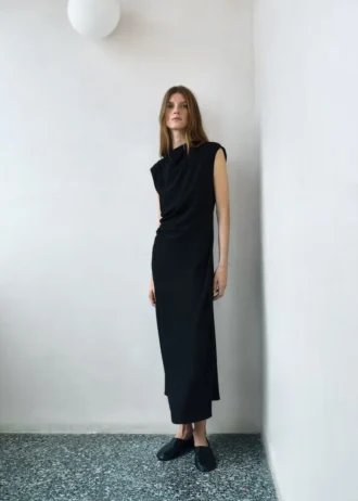 Midi-Kleid mit Rüschen