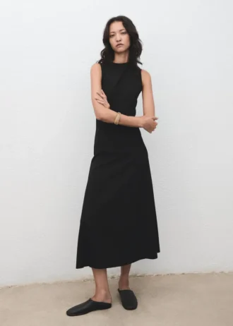 Midi-Kleid mit Ziernähten