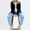 Midi-Mantel aus Stoff Midi-Mantel aus Stoff