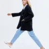 Midi-Mantel aus Stoff Midi-Mantel aus Stoff