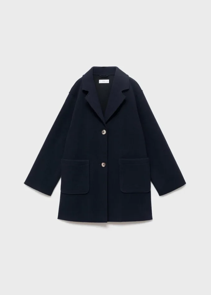 Midi-Mantel aus Stoff Midi-Mantel aus Stoff