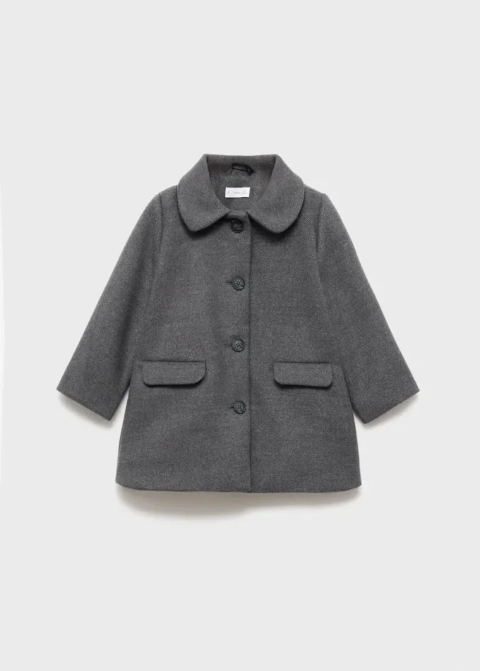 Midi-Mantel aus Stoff Midi-Mantel aus Stoff