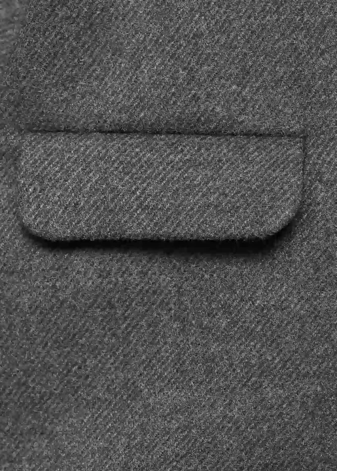 Midi-Mantel aus Stoff Midi-Mantel aus Stoff