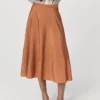 Midi-Rock aus Satin Midi-Rock aus Satin