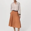Midi-Rock aus Satin Midi-Rock aus Satin