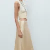 Midi-Rock aus Satin Midi-Rock aus Satin